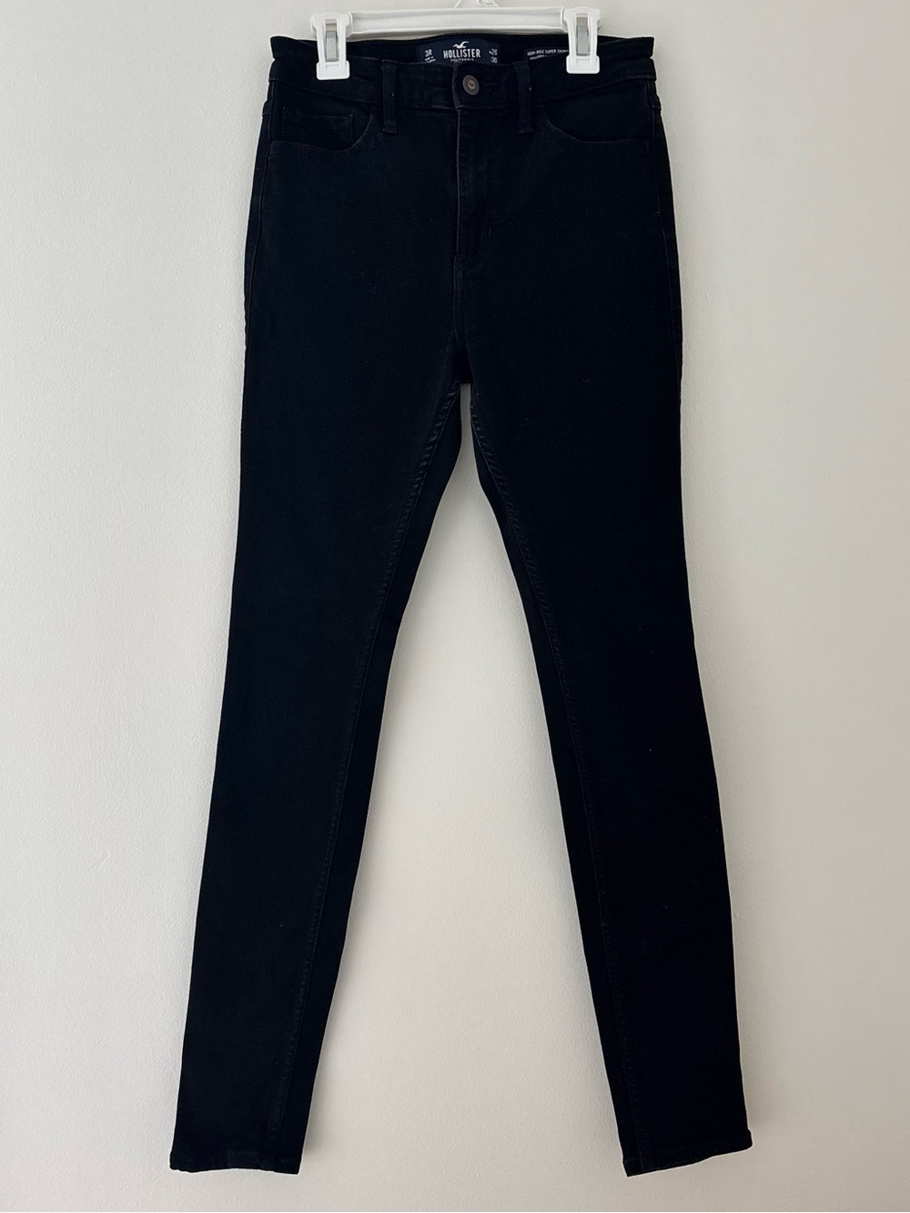 Black Hollister Co. High Rise Super Skinny Jeans